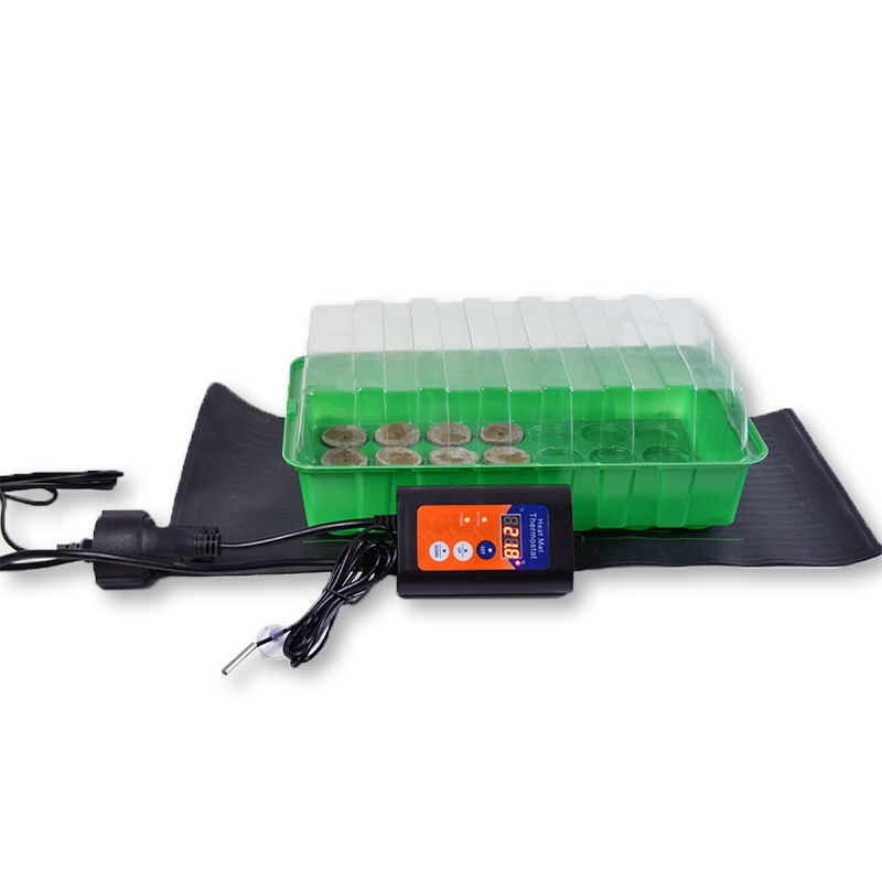 Propagator op heat mat met thermostaat